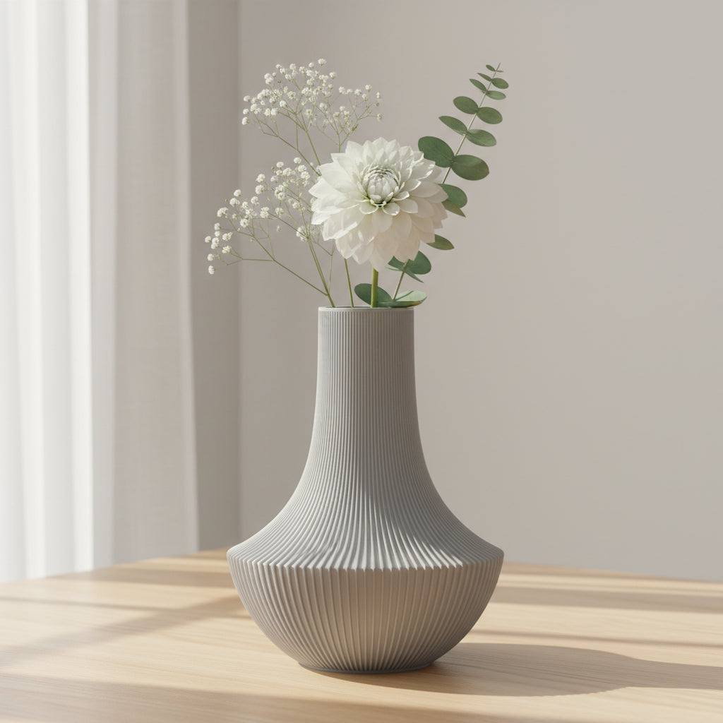 Vaso Kora Verticale Cinza — foto 9