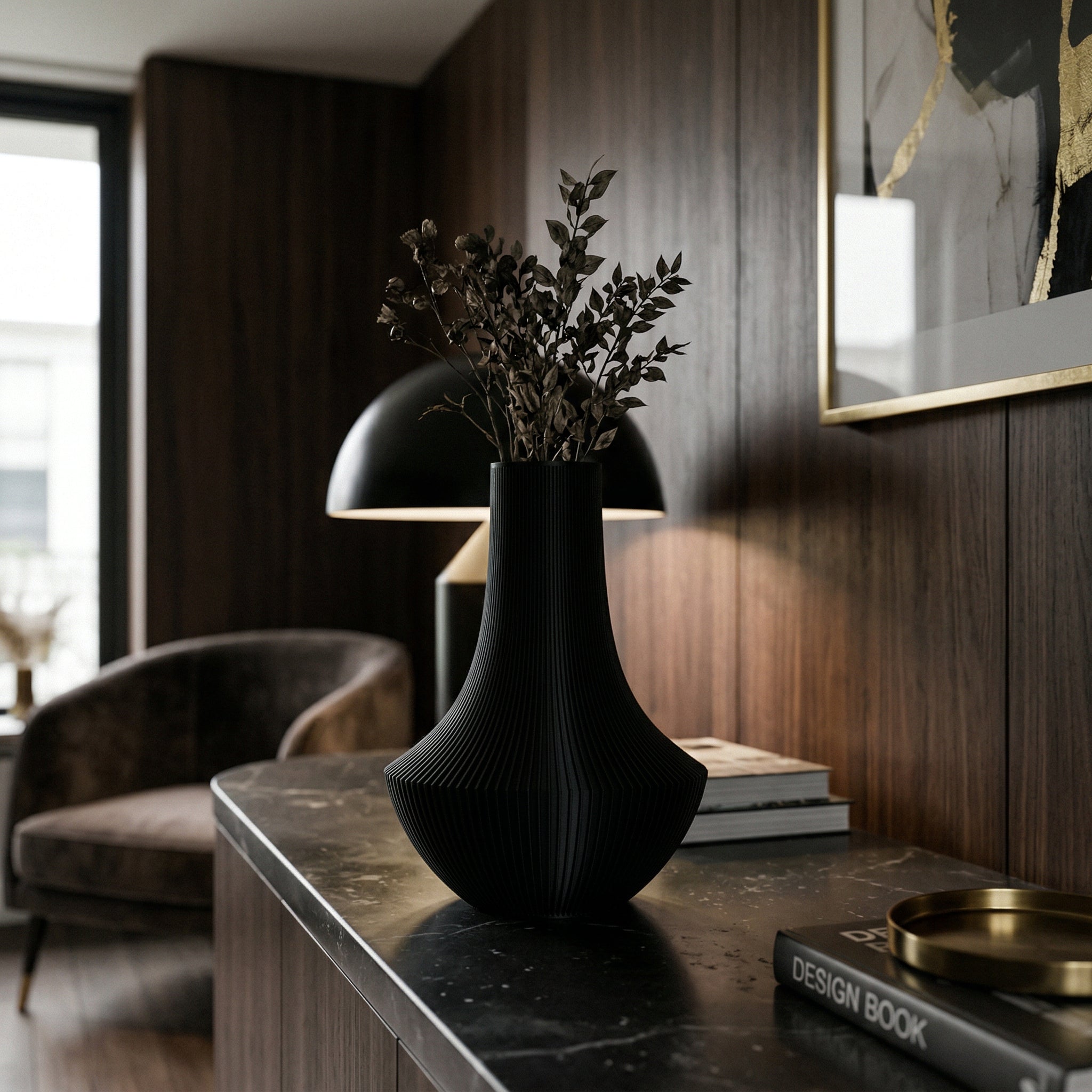 Vaso Kora Verticale Preto — foto 16
