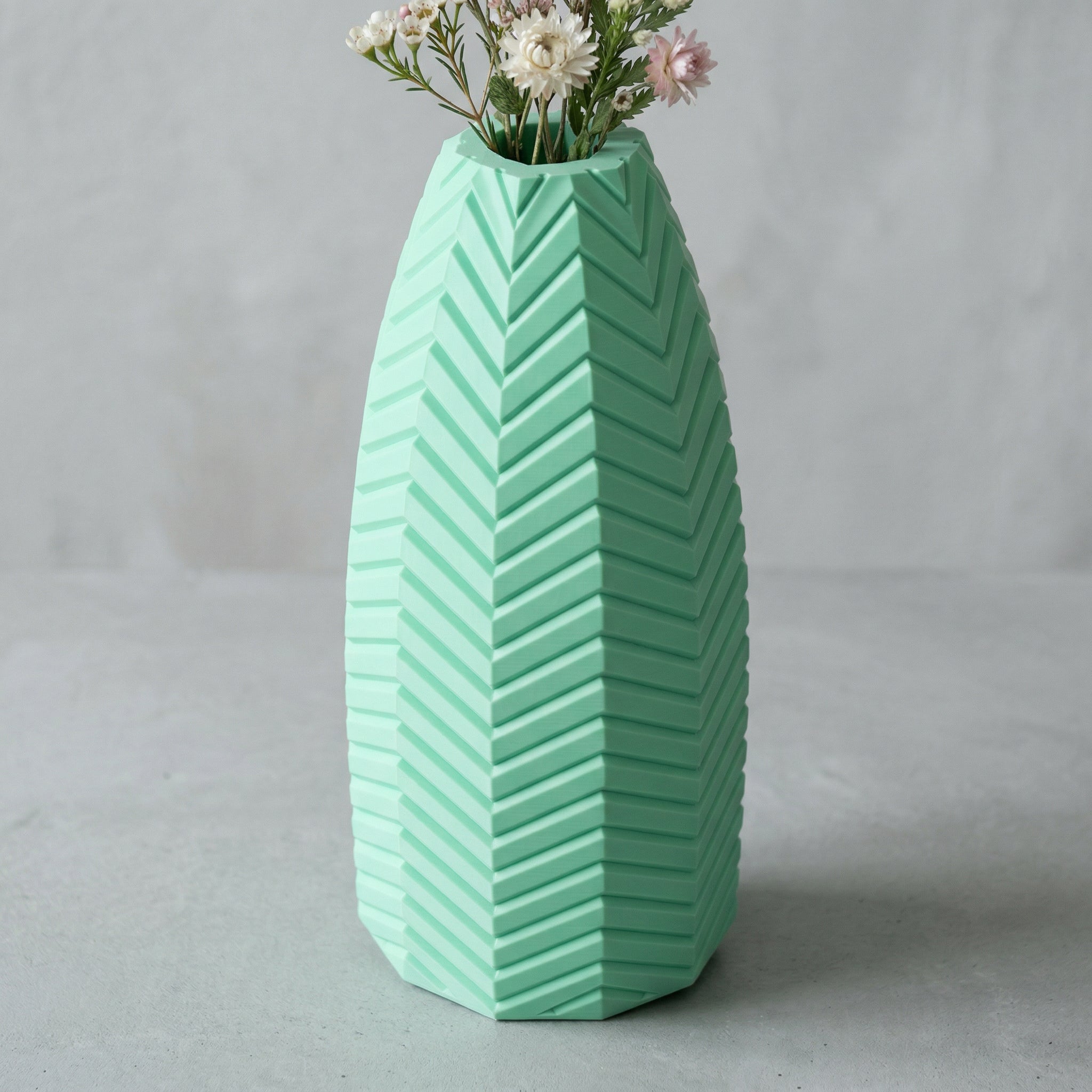 Vaso Cadência Vertical Escultural Verde — foto 7