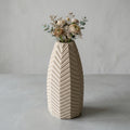 Vaso Cadência Vertical Escultural Branco — foto 1