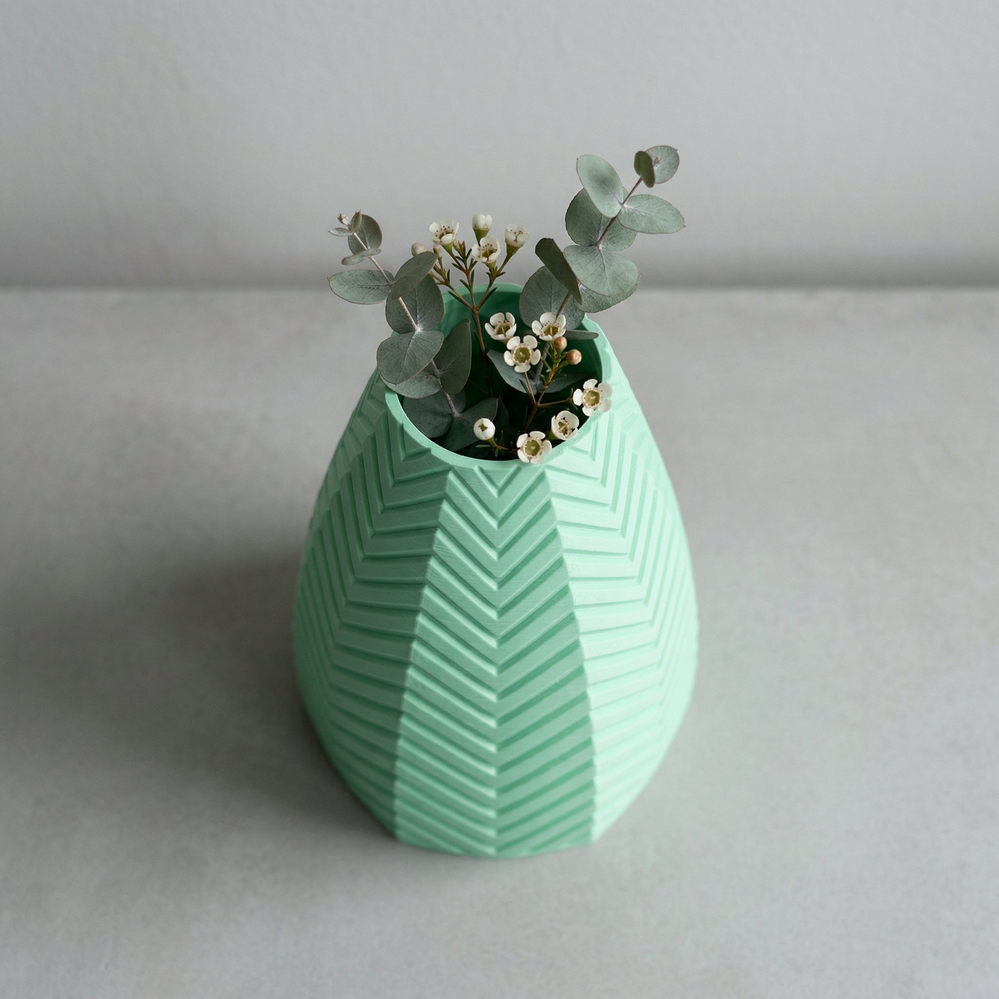 Vaso Cadência Vertical Escultural Verde — foto 8