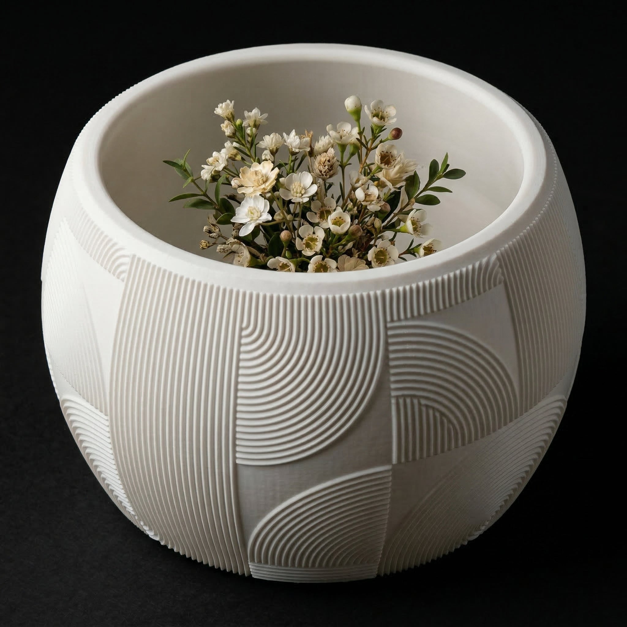 Vaso Muhen - Refined Texture - 78.4mm Branco — foto 4