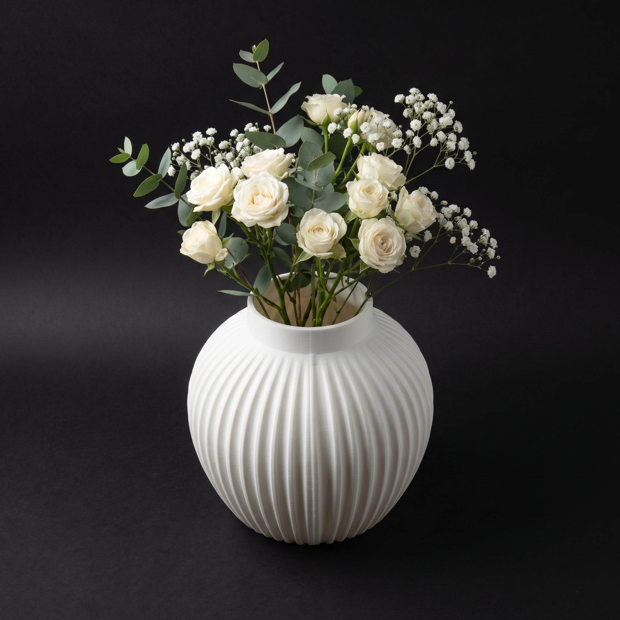 Vaso Muhen - Textured Finish - 180mm Branco — foto 8