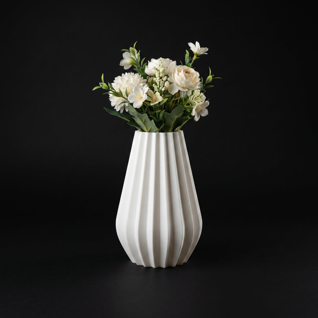 Vaso Gadvis - Contemporary Lines - 150mm Branco — foto 6