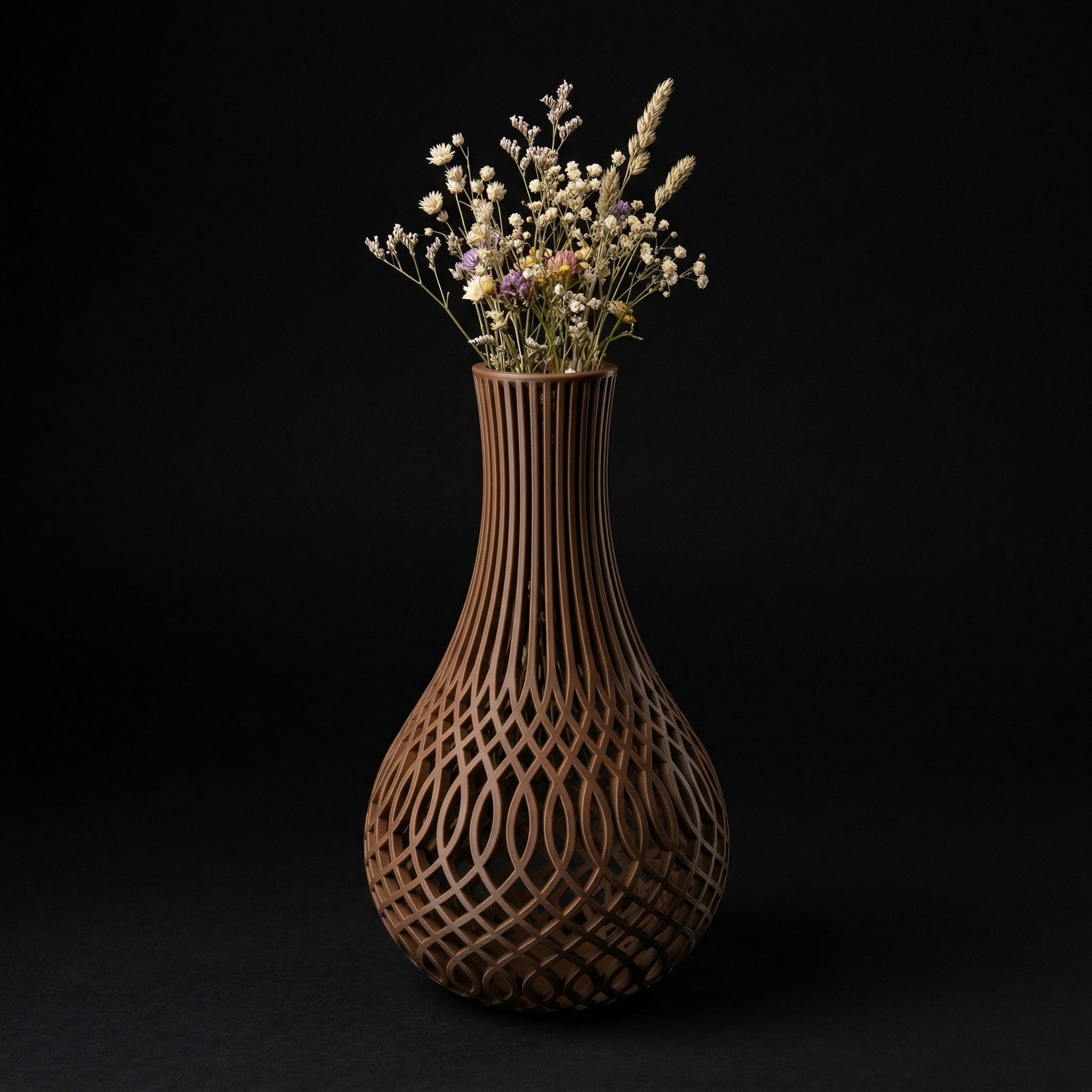 Vaso Solvyr - Modern Minimal - 220mm Marrom — foto 3