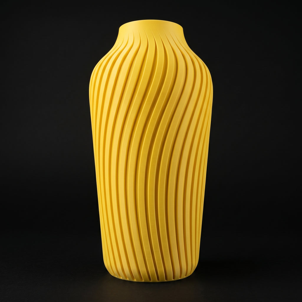 Vaso Lumina - Graceful Lines - 250mm Amarelo — foto 6