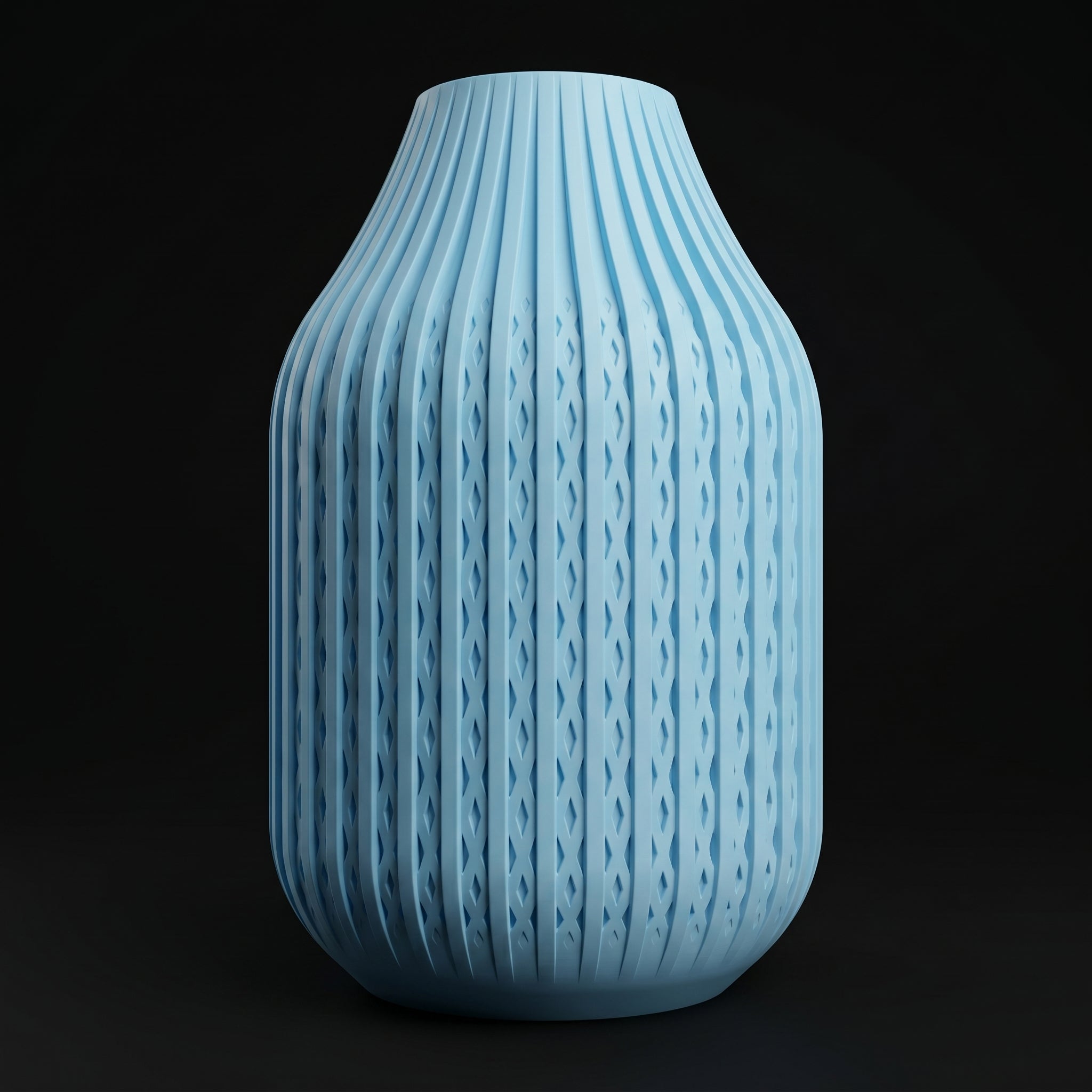 Vaso Karaf - Sculptural Presence - 200mm Azul — foto 3