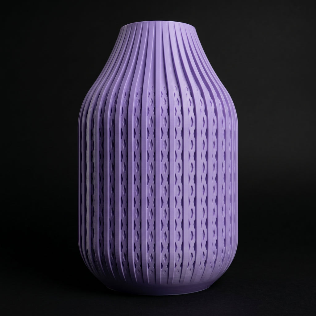 Vaso Karaf - Sculptural Presence - 200mm Roxo — foto 23
