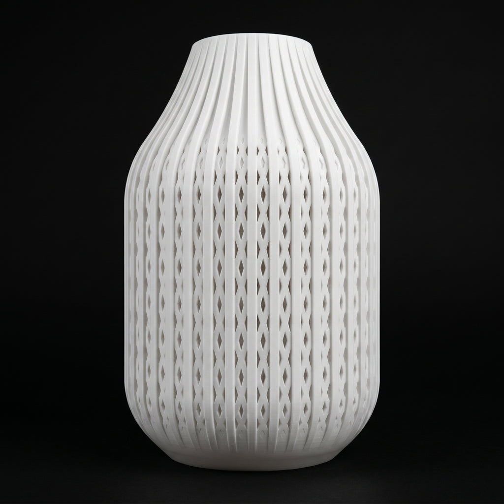 Vaso Karaf - Sculptural Presence - 200mm Branco — foto 12