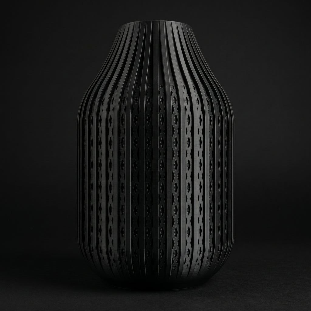 Vaso Karaf - Sculptural Presence - 200mm Preto — foto 20