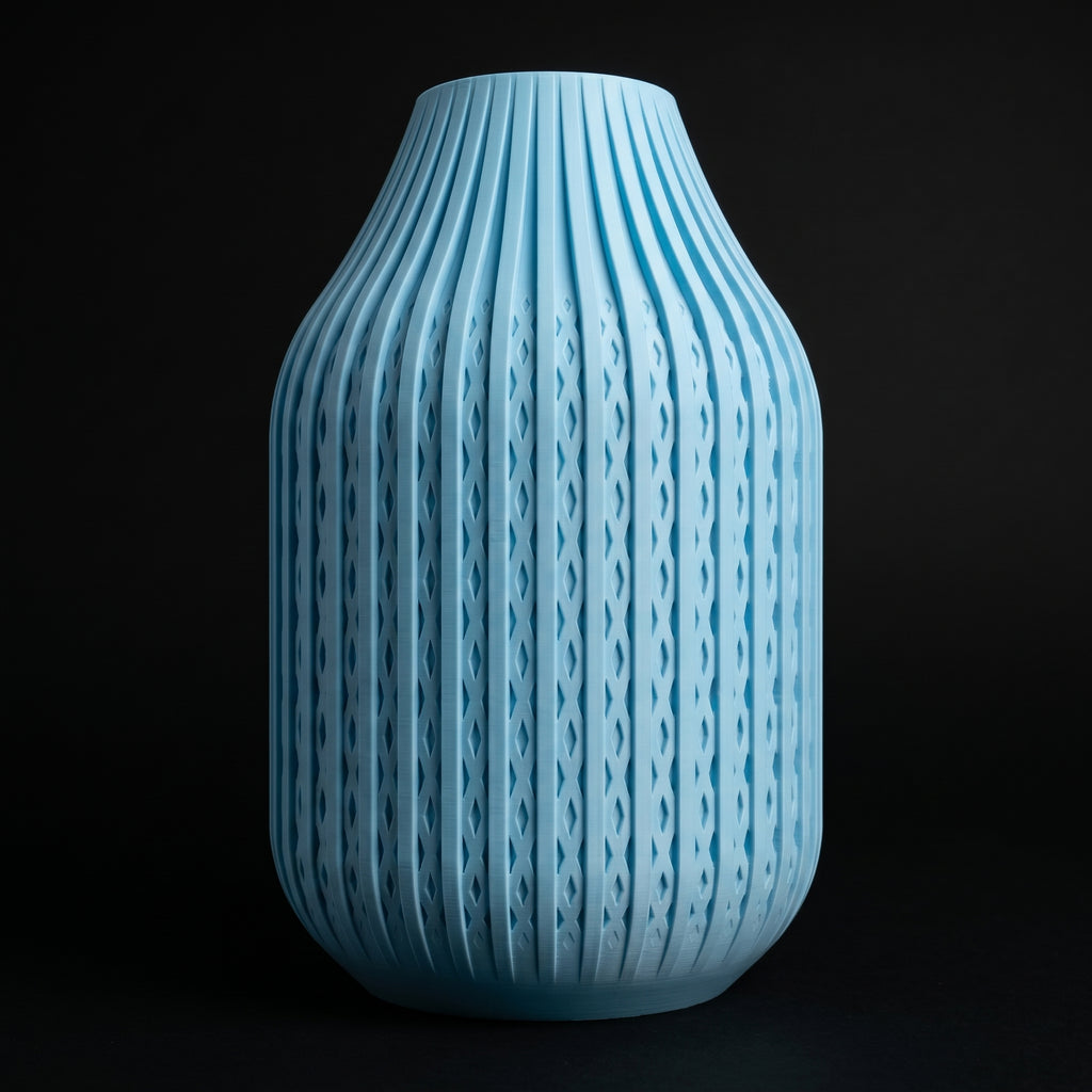 Vaso Karaf - Sculptural Presence - 160mm Azul — foto 21