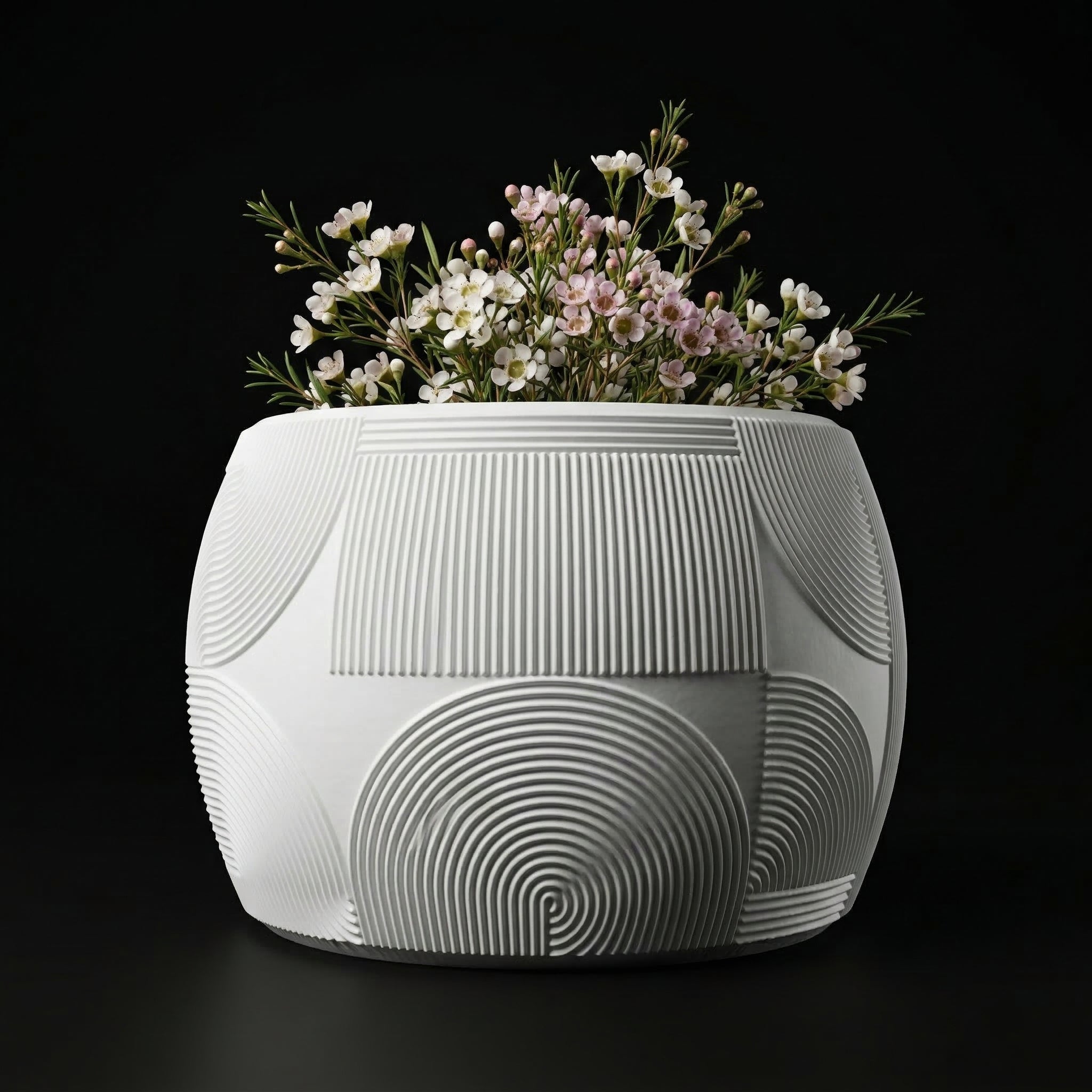 Vaso Muhen - Refined Texture - 78.4mm Branco — foto 5