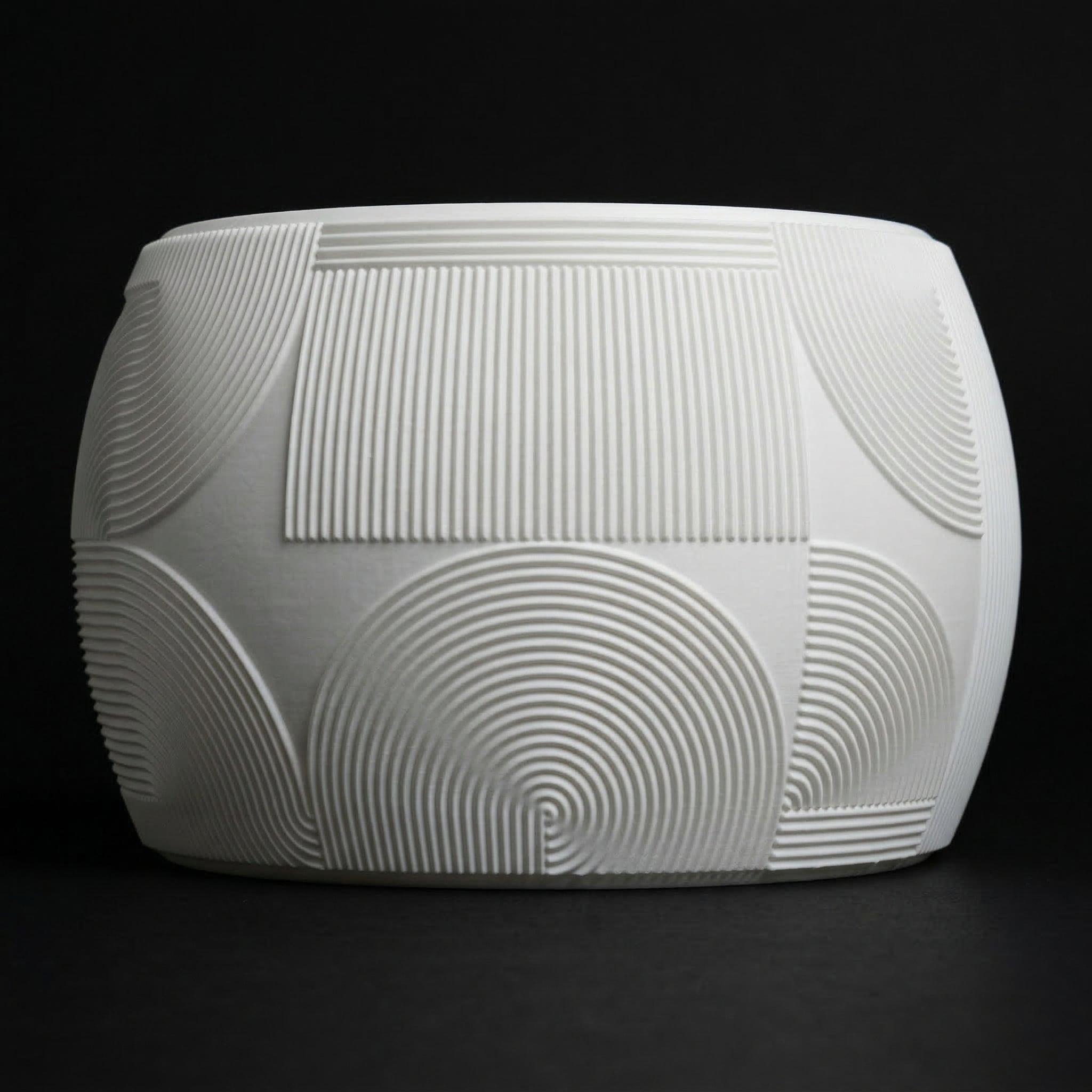 Vaso Muhen - Refined Texture - 78.4mm Branco — foto 3