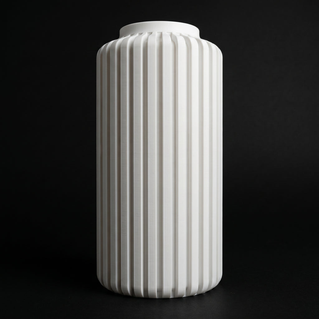 Vaso Torre - Structured Silhouette - 177mm Branco — foto 15