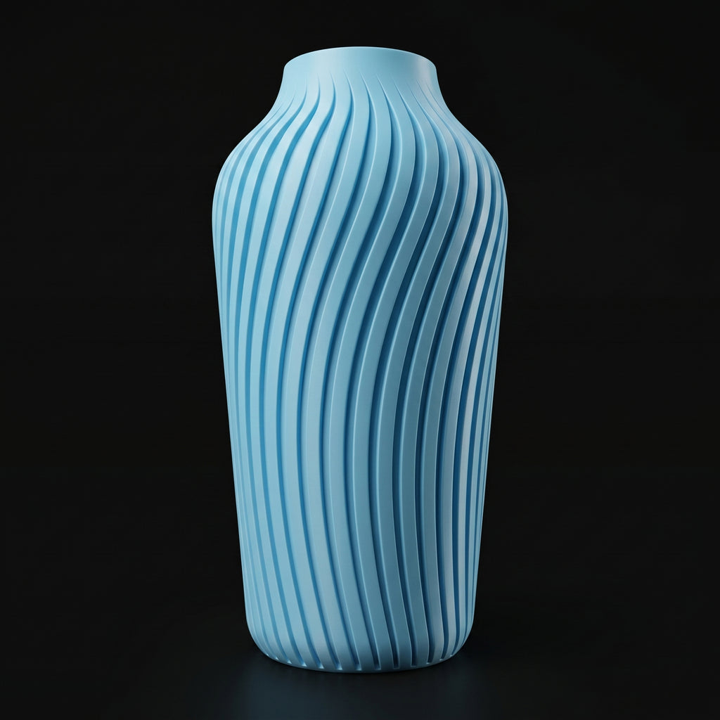 Vaso Lumina - Graceful Lines - 200mm Azul — foto 20