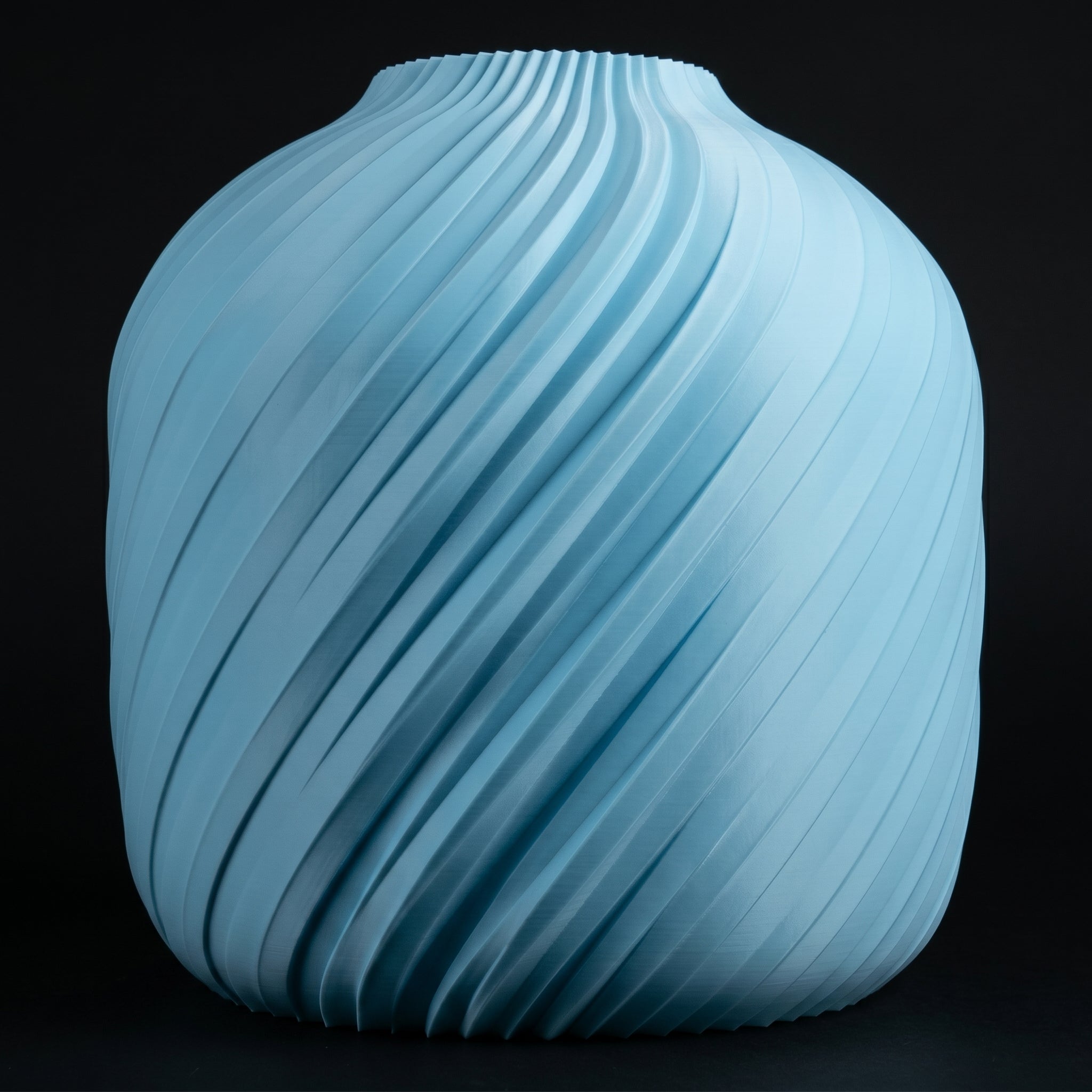 Vaso Voluta Design Curvo Azul — foto 32