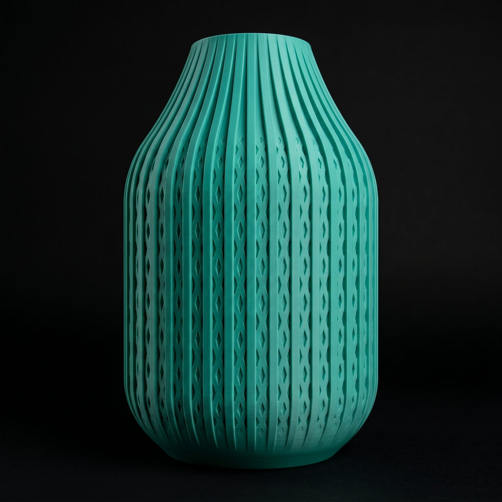 Vaso Karaf - Sculptural Presence - 160mm Verde — foto 17