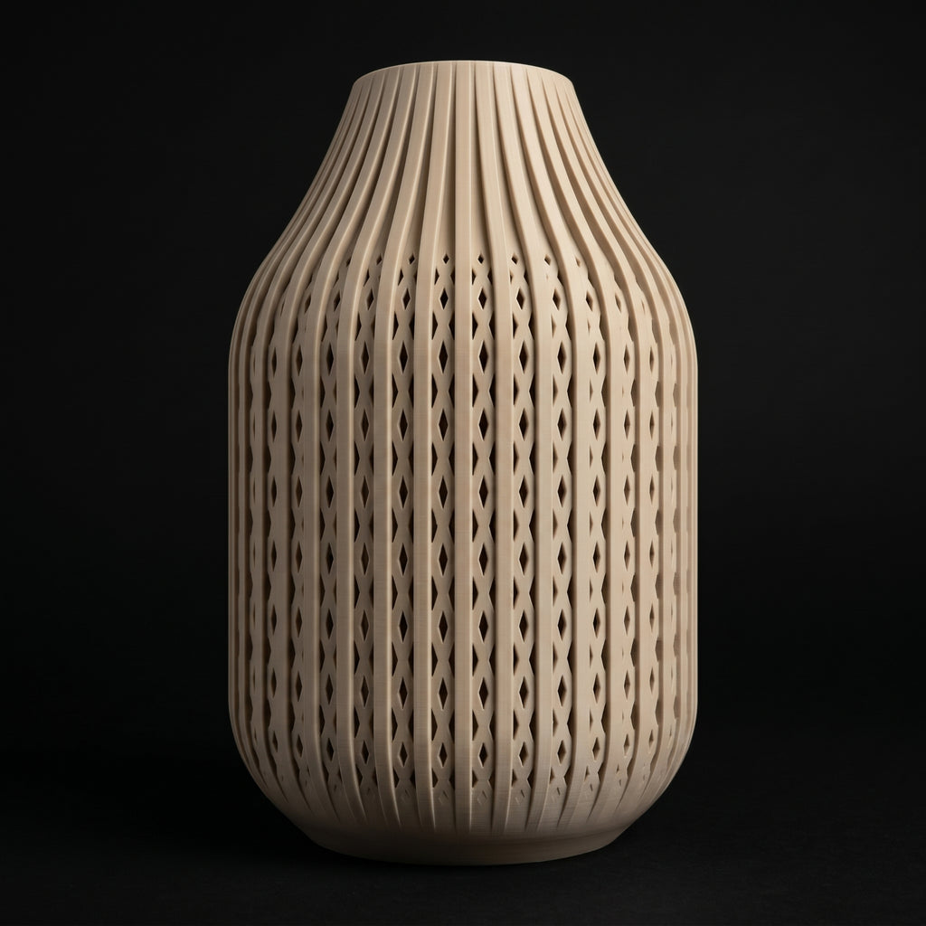 Vaso Karaf - Sculptural Presence - 160mm Branco — foto 10