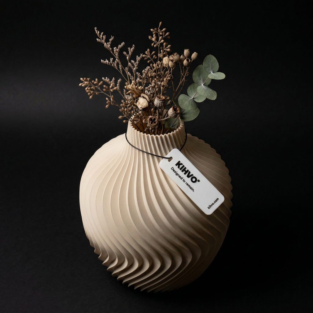 Vaso Voluta Design Curvo Branco — foto 25