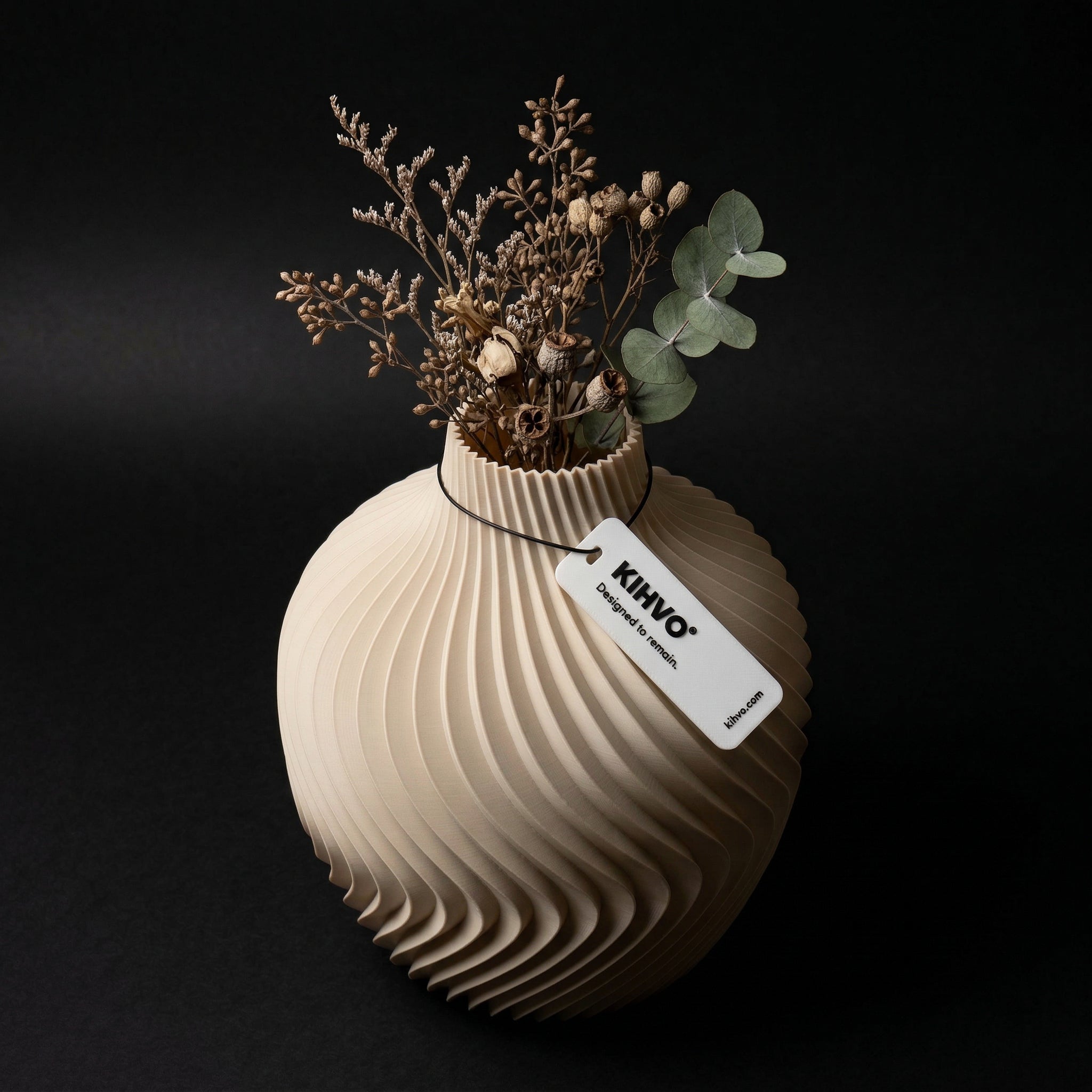 Vaso Voluta Design Curvo Branco — foto 25