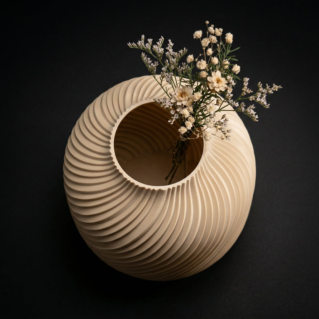Vaso Voluta Design Curvo Branco — foto 22