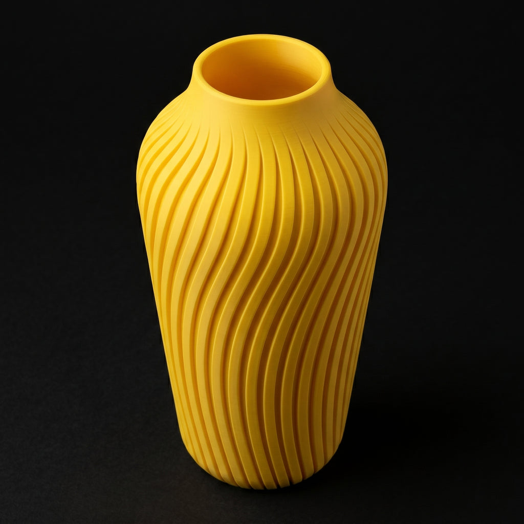 Vaso Lumina - Graceful Lines - 250mm Amarelo — foto 5