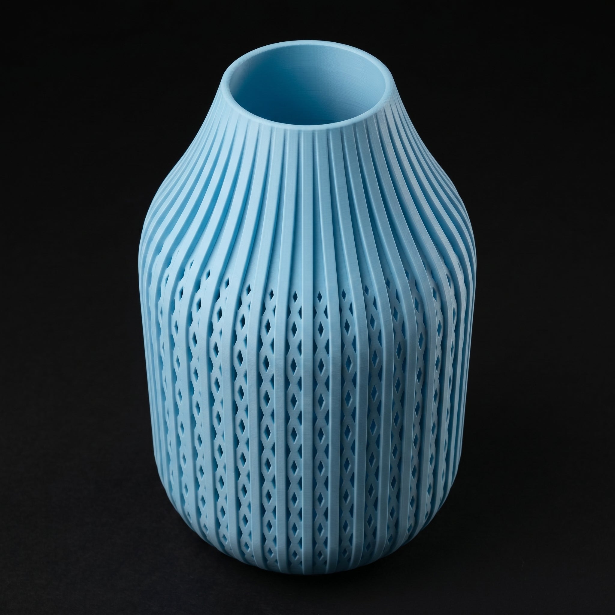 Vaso Karaf - Sculptural Presence - 200mm Azul — foto 2