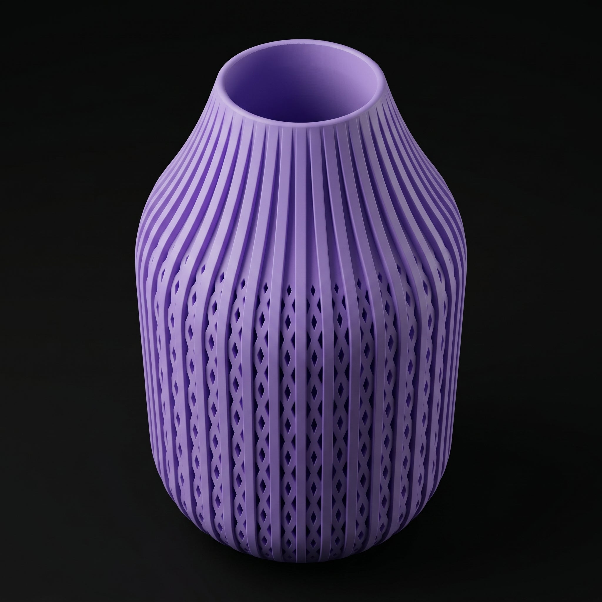 Vaso Karaf - Sculptural Presence - 200mm Roxo — foto 24
