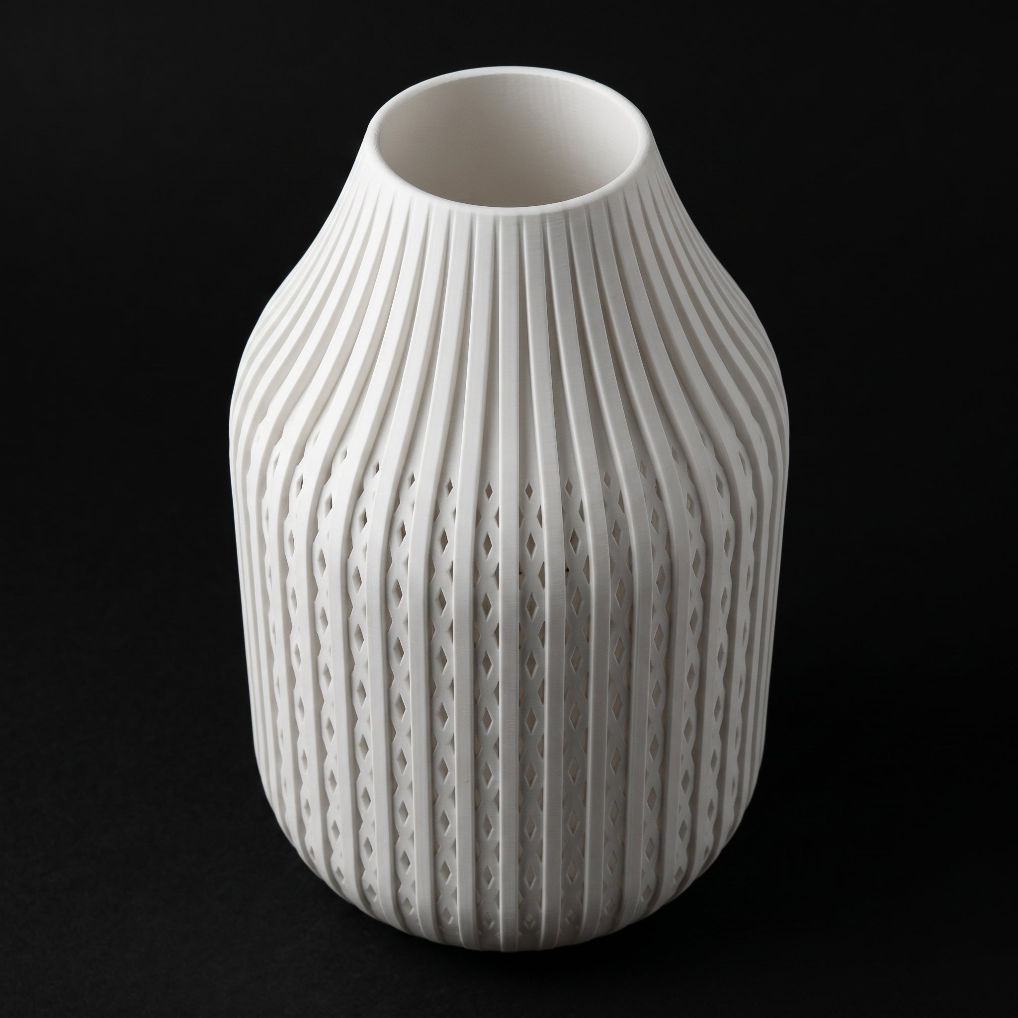 Vaso Karaf - Sculptural Presence - 160mm Branco — foto 11