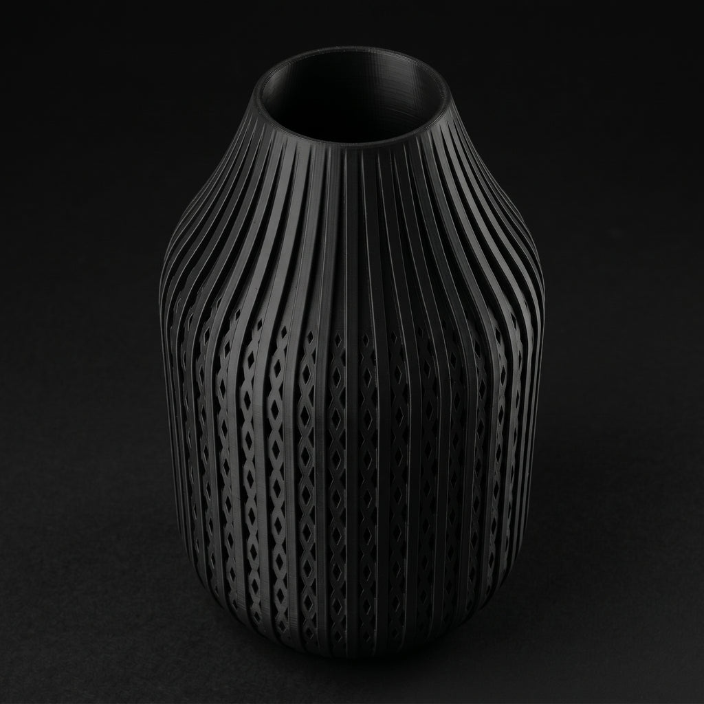 Vaso Karaf - Sculptural Presence - 160mm Preto — foto 24