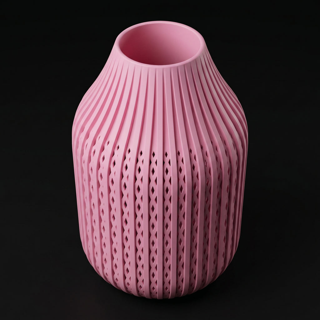 Vaso Karaf - Sculptural Presence - 200mm Rosa — foto 17