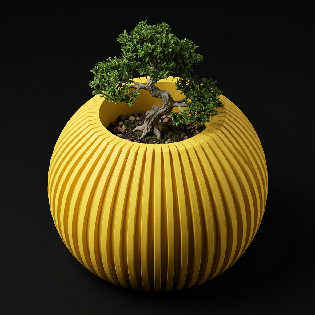 Vaso Gadvis - Textured Finish - 143.2mm Amarelo — foto 9