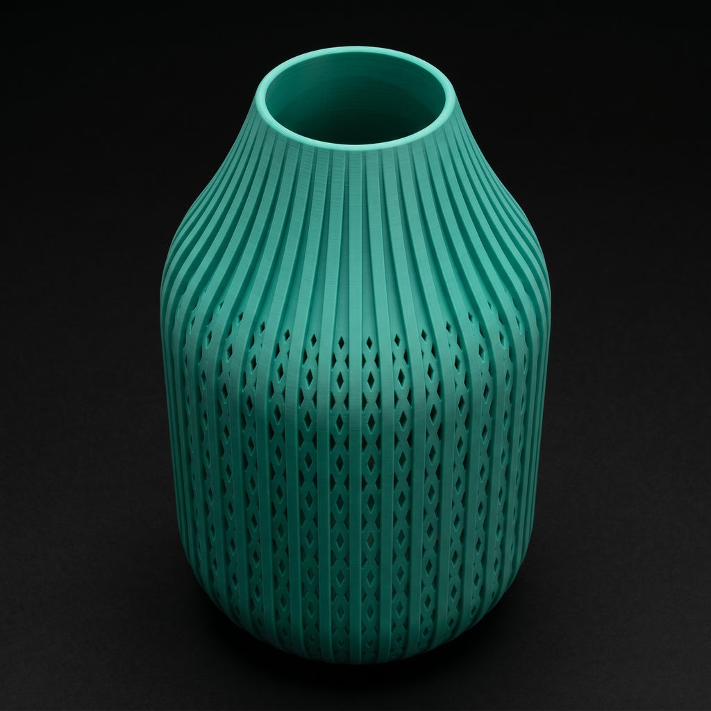 Vaso Karaf - Sculptural Presence - 160mm Verde — foto 18