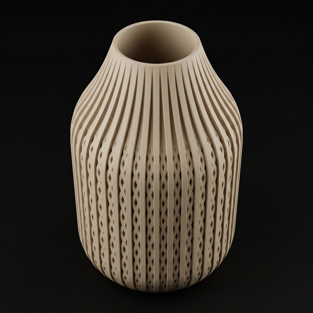 Vaso Karaf - Sculptural Presence - 160mm Branco — foto 9
