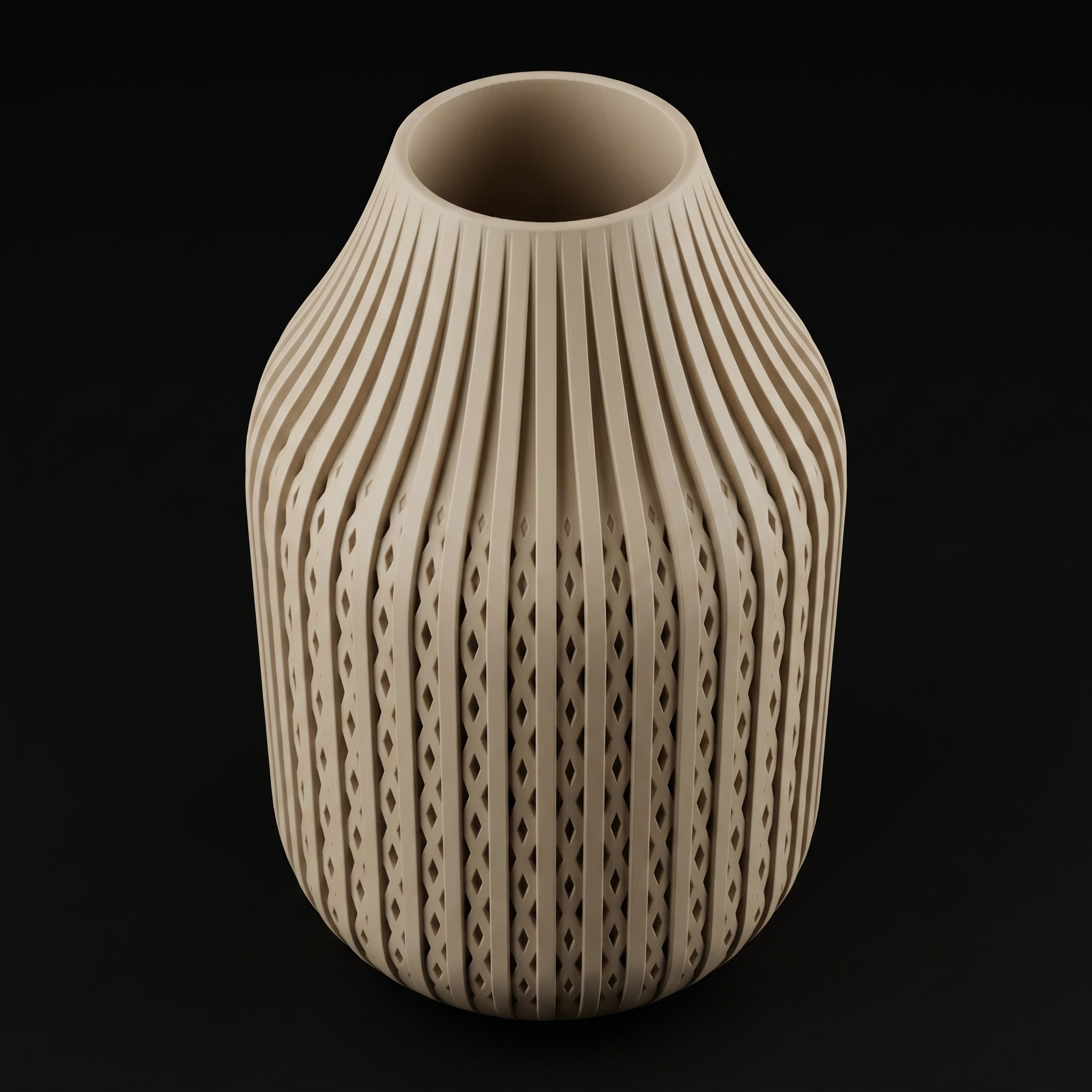 Vaso Karaf - Sculptural Presence - 160mm Branco — foto 9