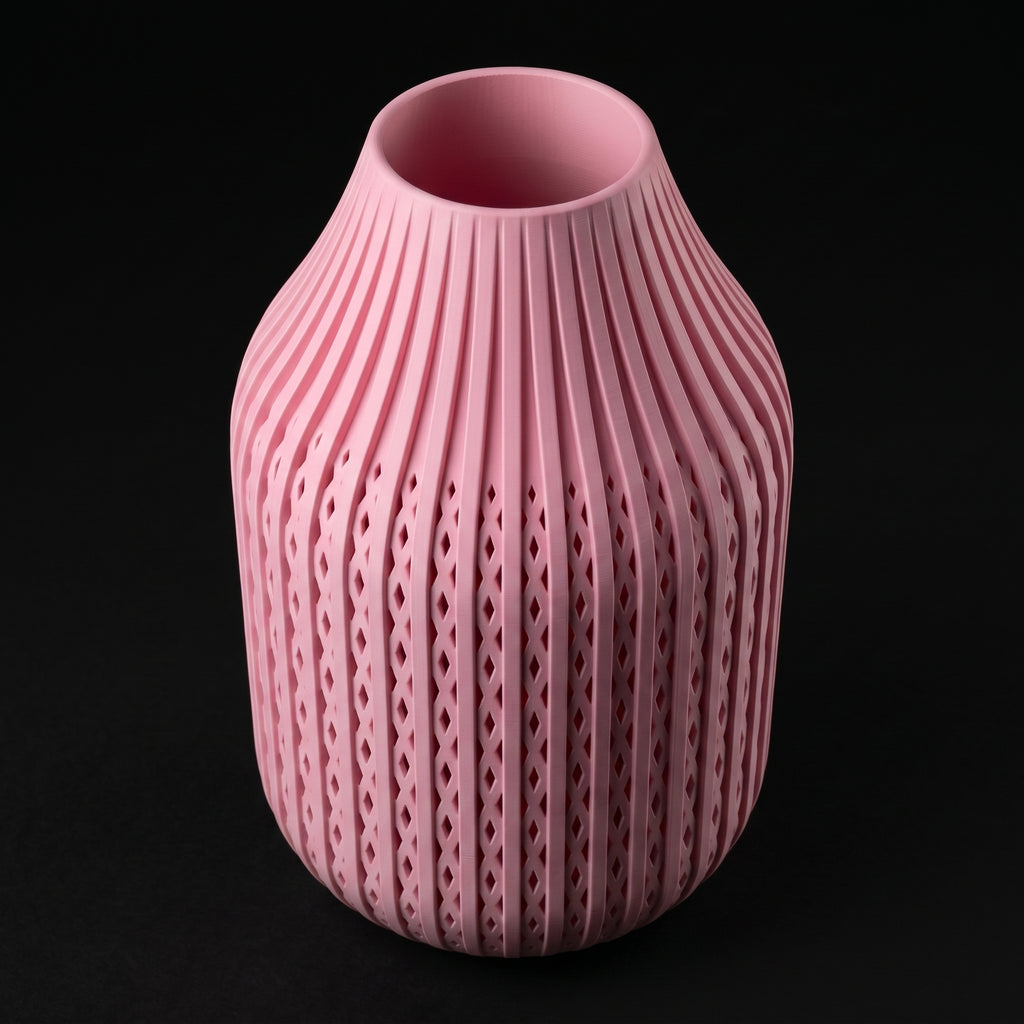 Vaso Karaf - Sculptural Presence - 160mm Rosa — foto 5