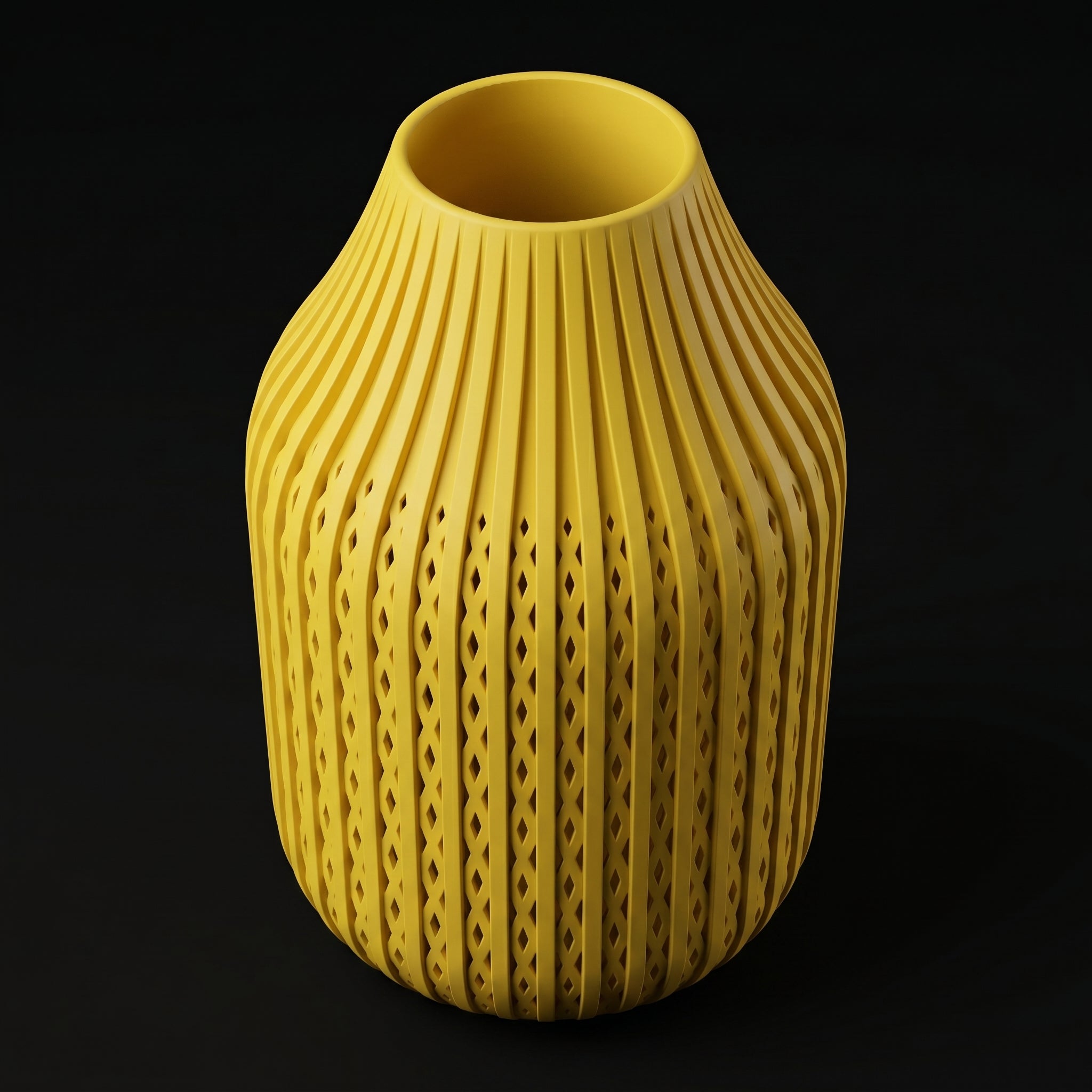 Vaso Karaf - Sculptural Presence - 160mm Amarelo — foto 15