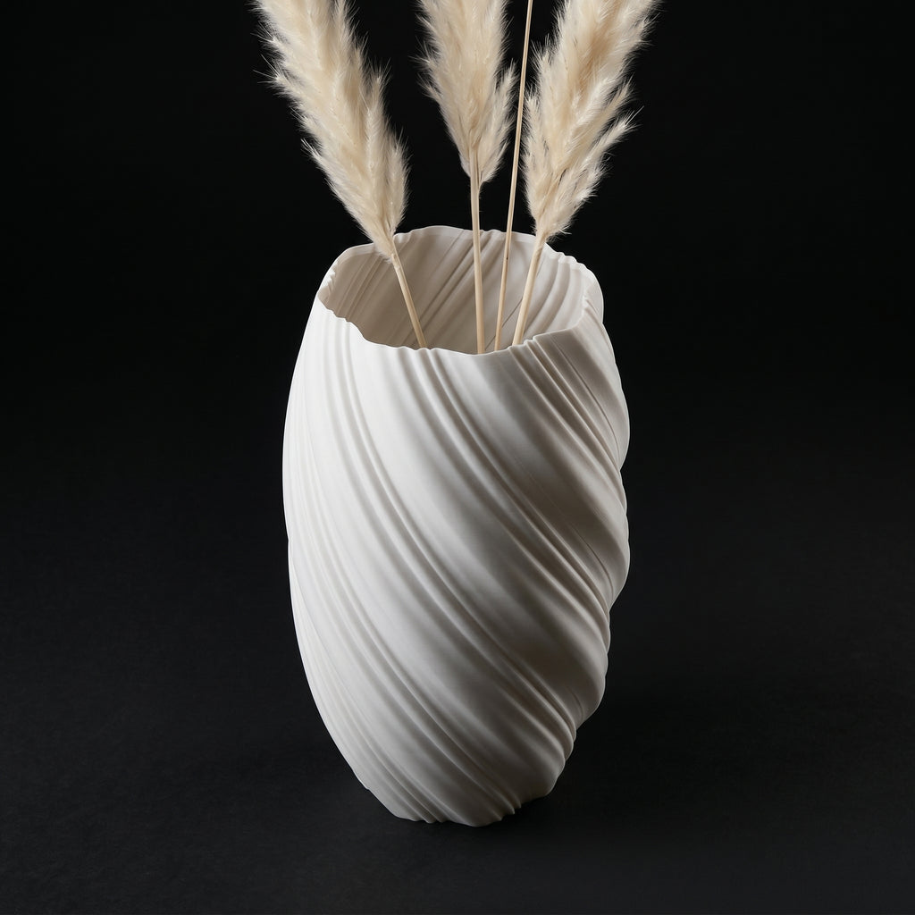 Vaso Ethereal - Sculpted Form - 248.8mm Branco — foto 17