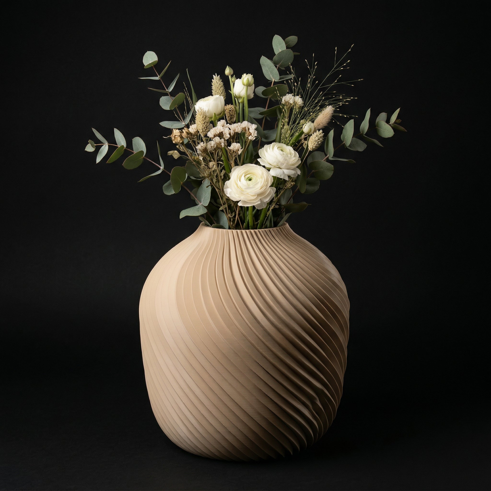 Vaso Voluta Design Curvo Branco — foto 21