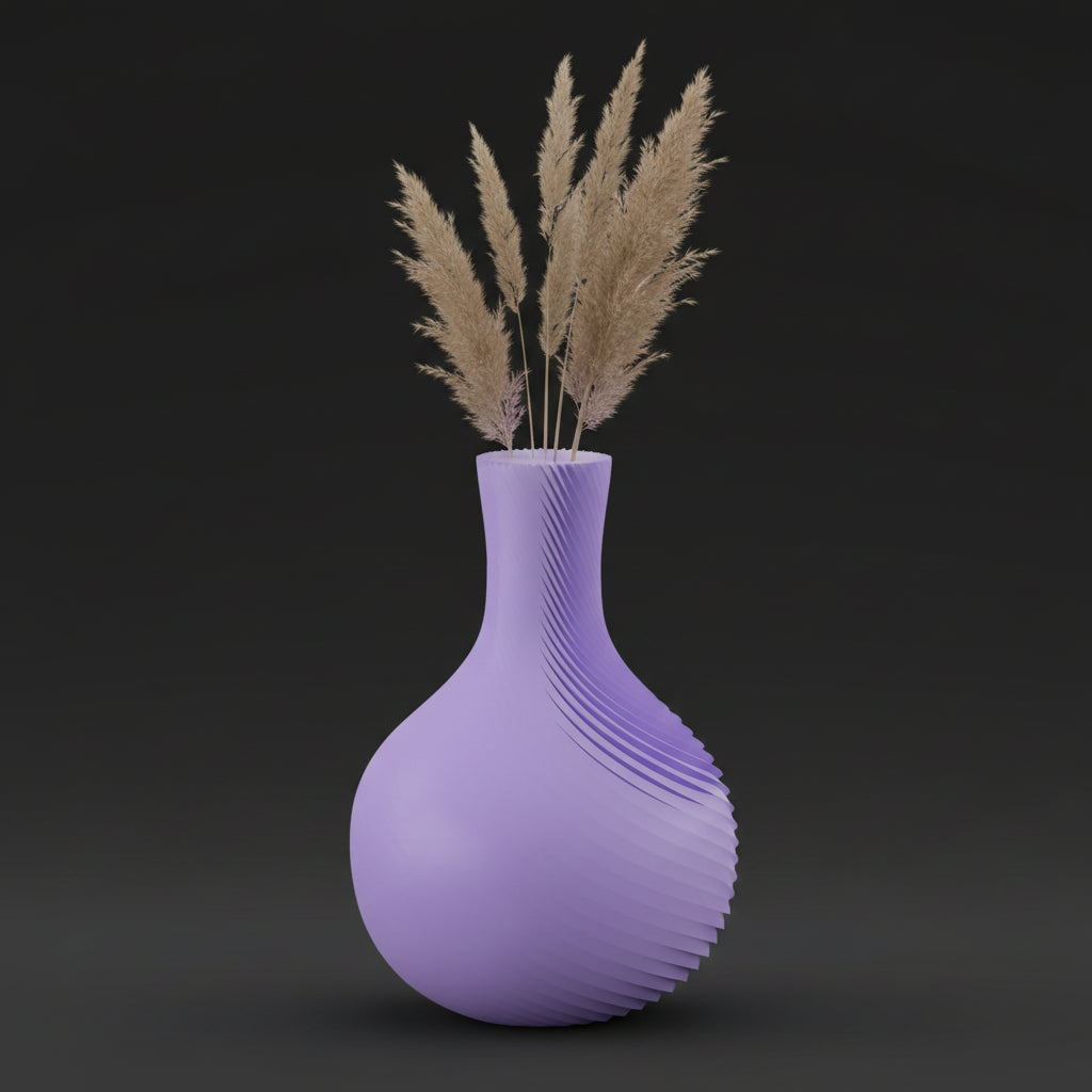 Vaso Raffelbjork - Sculptural Presence - 200mm Roxo — foto 1