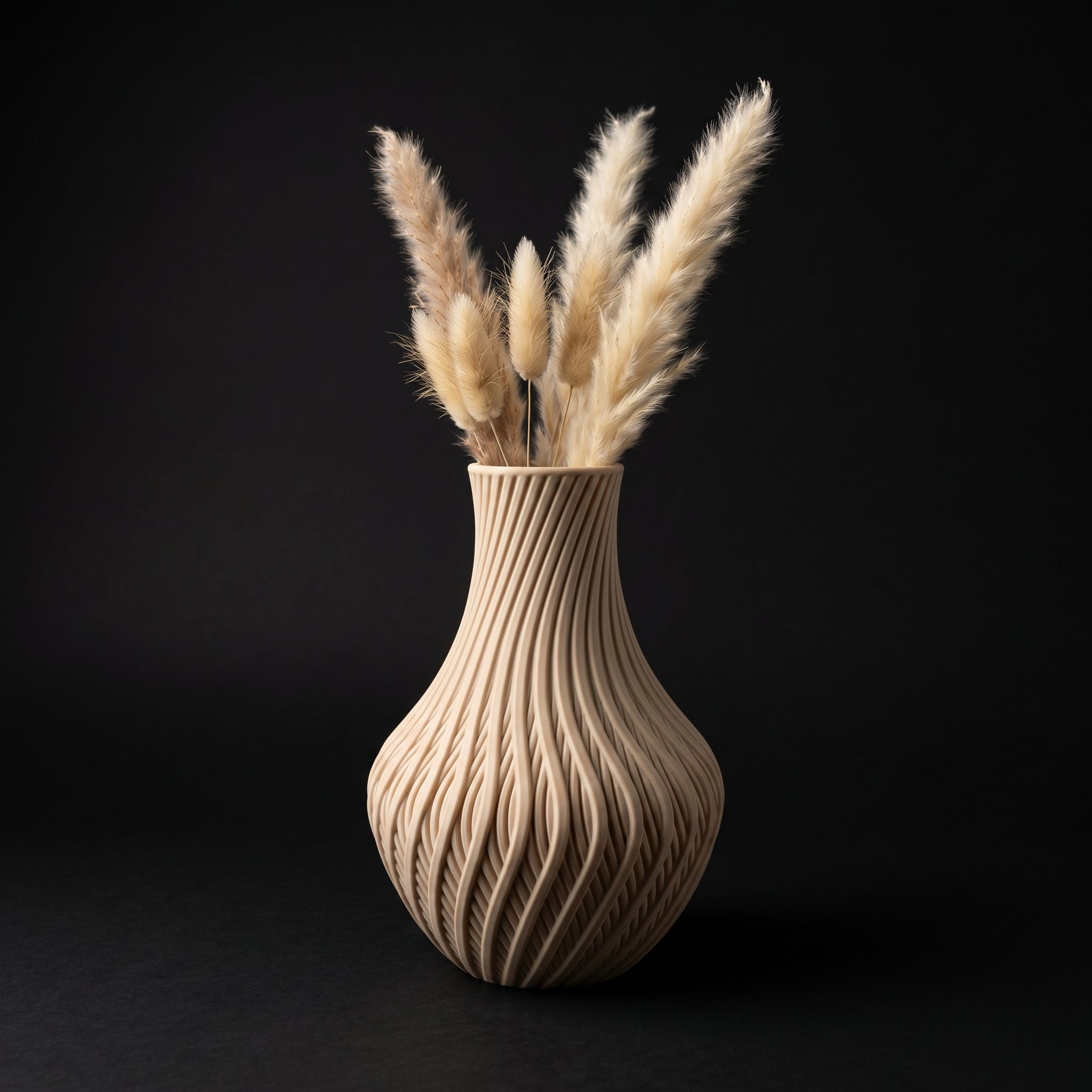 Vaso Vortex - Twisted Elegance - 180mm Branco — foto 4