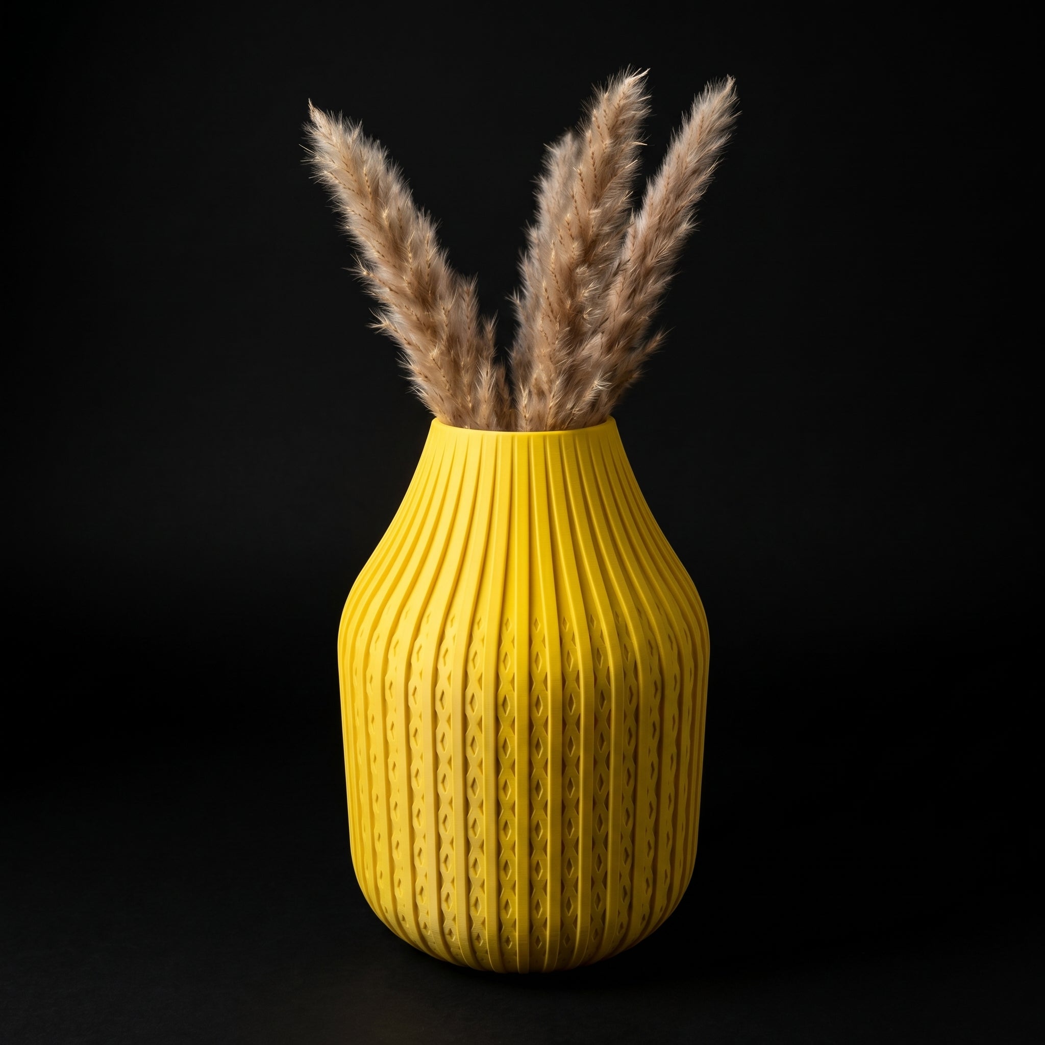 Vaso Karaf - Sculptural Presence - 160mm Amarelo — foto 13