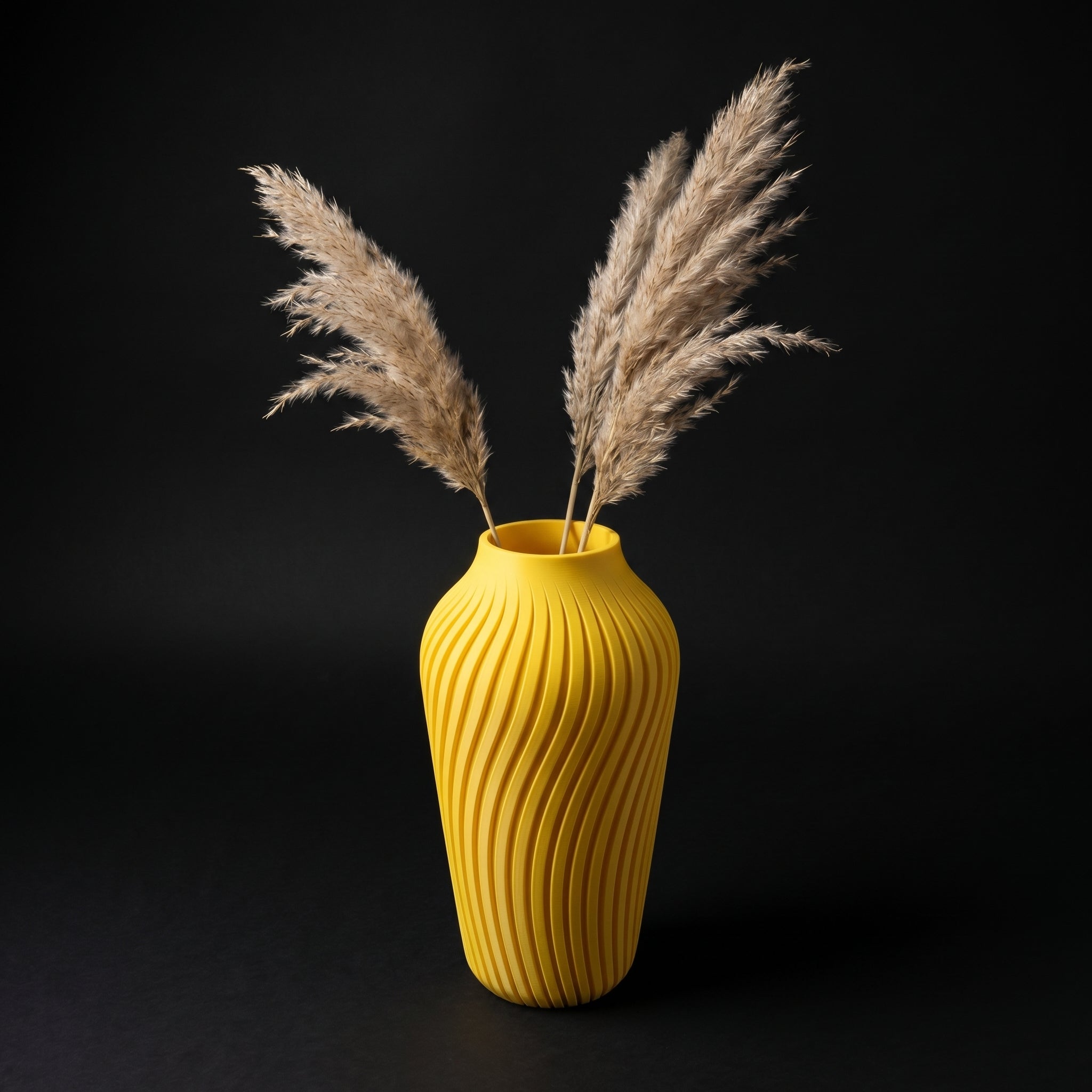 Vaso Lumina - Graceful Lines - 250mm Amarelo — foto 4
