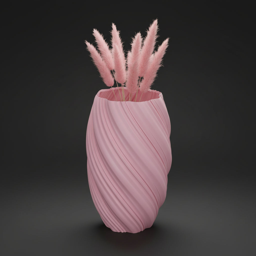 Vaso Ethereal - Sculpted Form - 179.7mm Rosa — foto 4