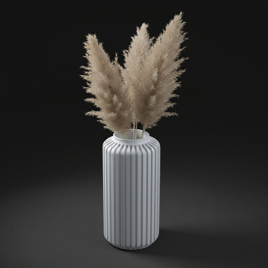 Vaso Torre - Structured Silhouette - 177mm Branco — foto 11
