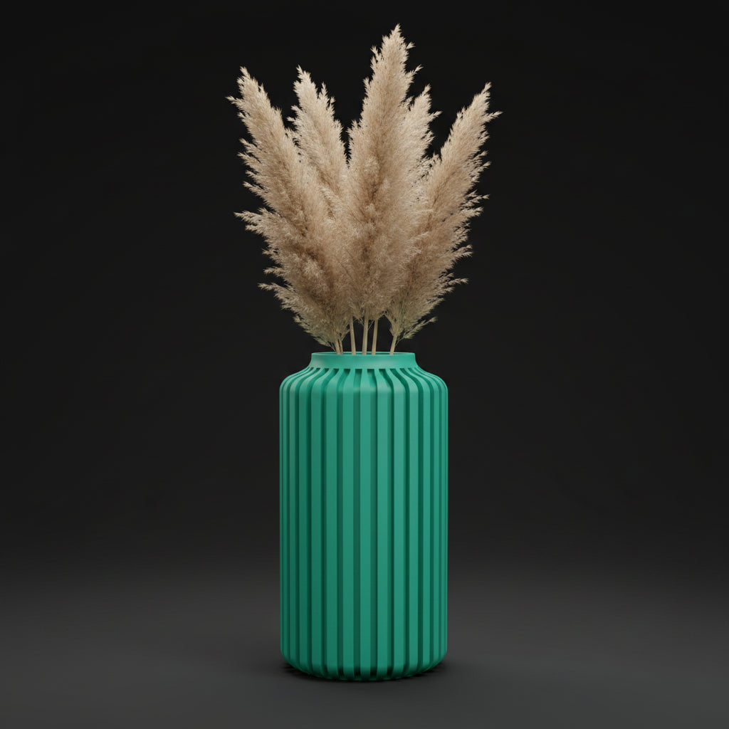 Vaso Torre - Structured Silhouette - 177mm Verde — foto 16