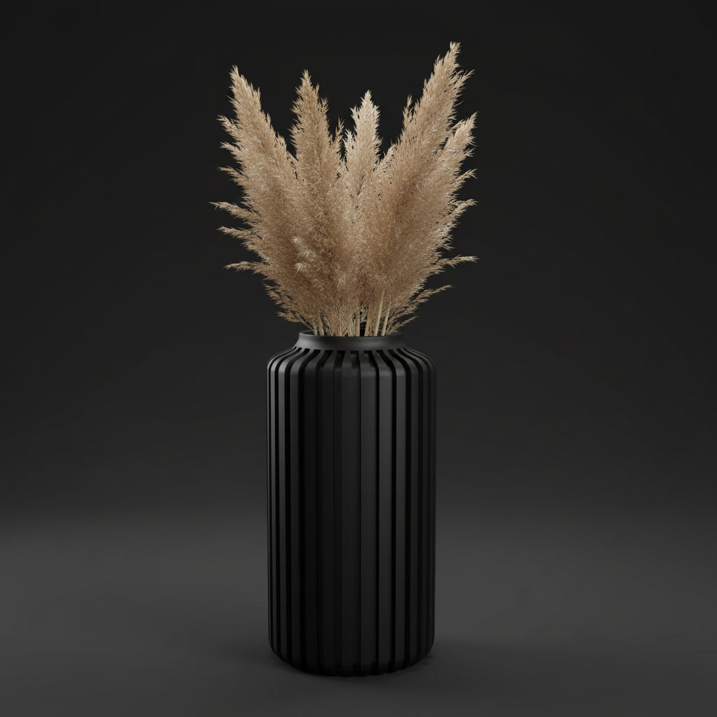 Vaso Torre - Structured Silhouette - 177mm Preto — foto 19