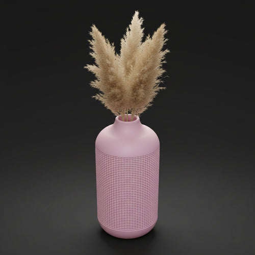 Vaso Atlas - Monumental Texture - 250mm Rosa — foto 1