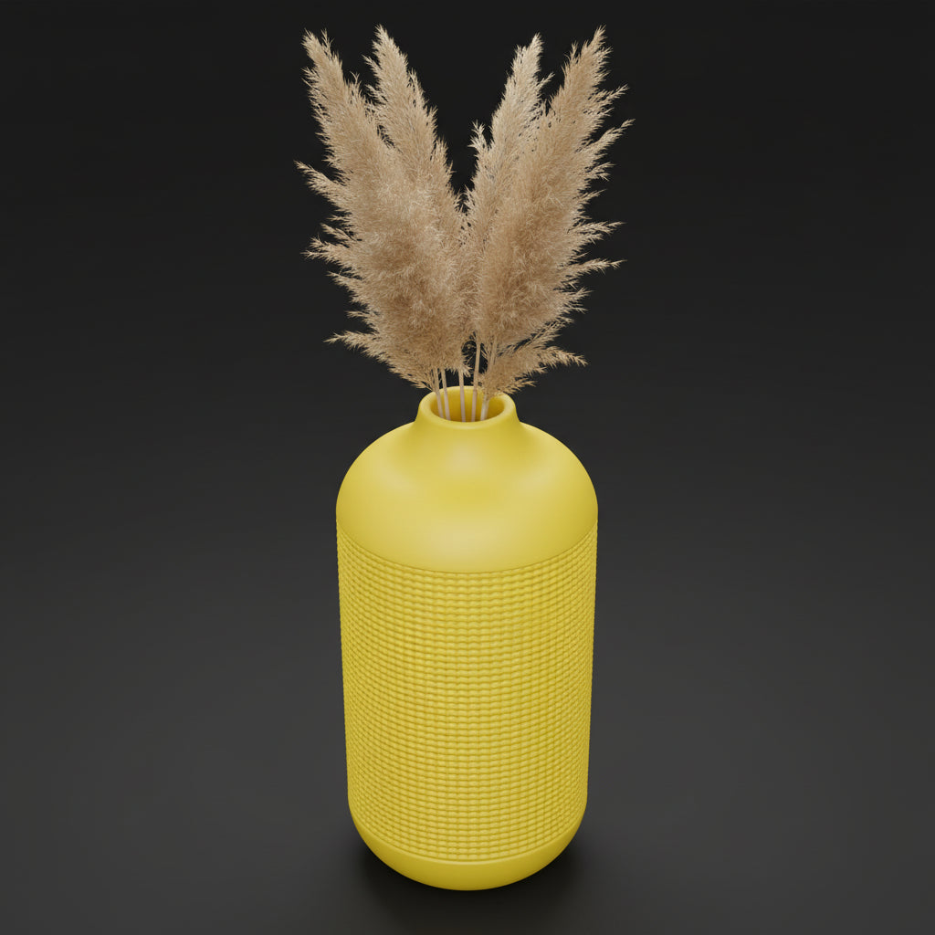 Vaso Atlas - Monumental Texture - 250mm Amarelo — foto 10
