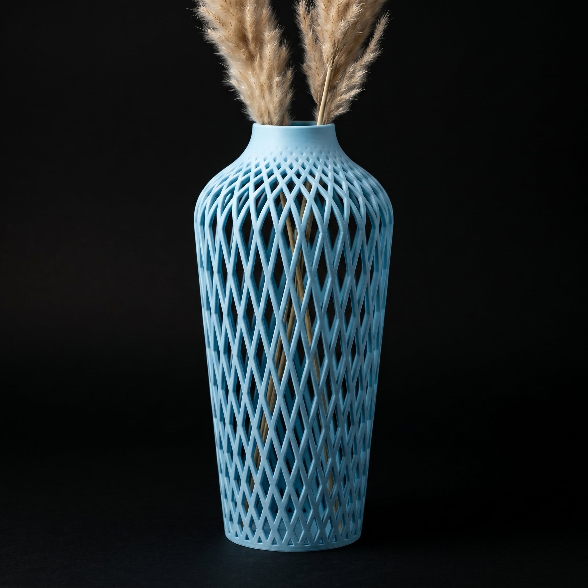 Vaso Vertex - Elevated Structure - 250mm Azul — foto 4